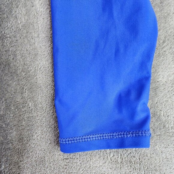 Mens Blue Sunpoint Shirt Long Sleeve Stretch Athletic Crew Neck Size L - Picture 4 of 7